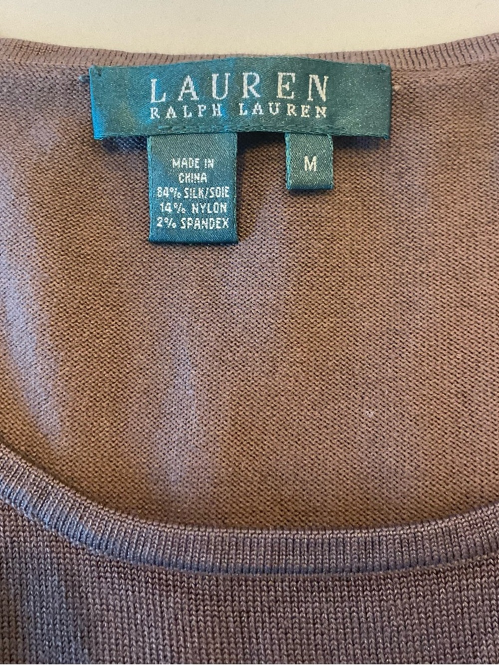 Lauren Ralph Lauren Chocolate Brown Cardigan and Tank Set - Picture 9 of 10